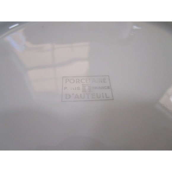 Vintage French Country Rustic Cheese Plate Porcelaine D'Auteuil Paris GUC - Picture 7 of 7